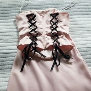 scene Dresses - Light Pink Corset Top & skirt with train set scene Dresses - Light Pink Corset Top & skirt with train set